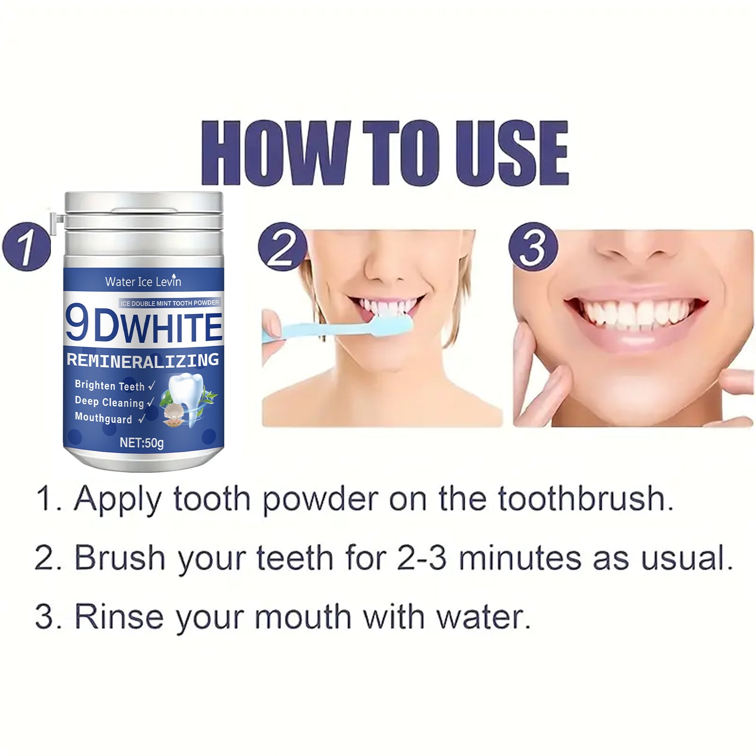 Teeth Cleaning Powder Fresh Breath Oral Care